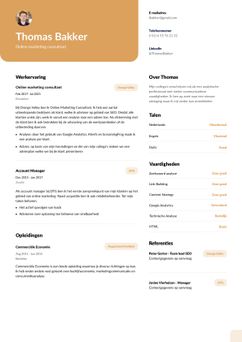 Escolhe o modelo Columbia e cria um CV profissional