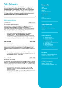 Escolhe o modelo California e cria um CV profissional