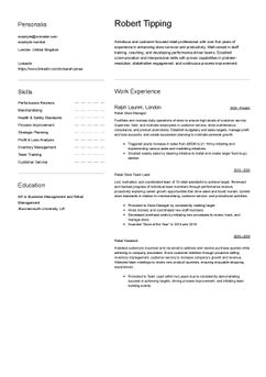 Escolhe o modelo Toronto e cria um CV profissional